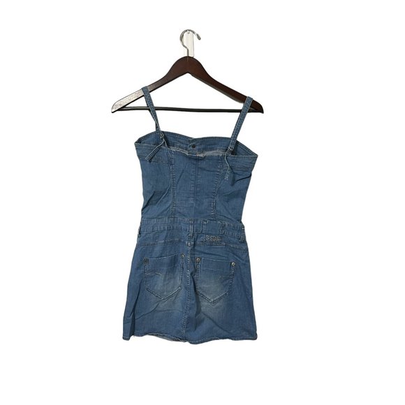 Soft Denim Dress w/ Adjustable Straps, Buttons - Size XS - G-Star Raw Women's - Picture 2 of 4